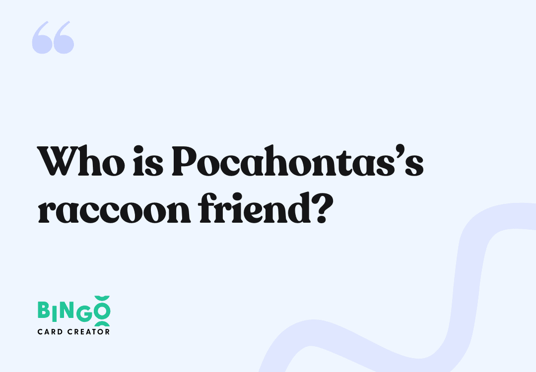 Who is Pocahontas’s raccoon friend? - Meeko